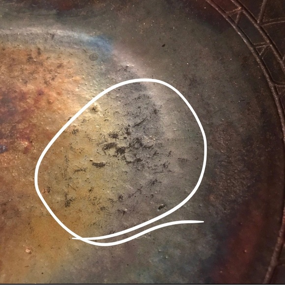 Gay Liebert Studio Art Pottery Raku Bowl 11.25" Copper Iridescent Signed - Picture 12 of 12